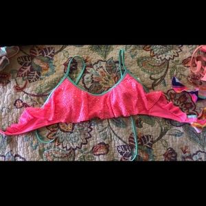 Victoria’s Secret sequin flounce top size small